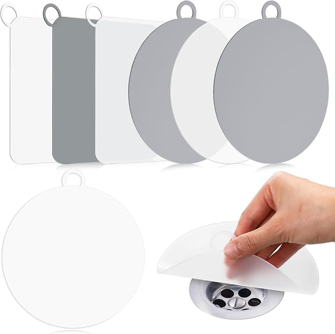 6 Pcs Drain Covers to Keep Bugs Out Silicone Shower Floor Tub Stoppers Bathtub by Yinkin