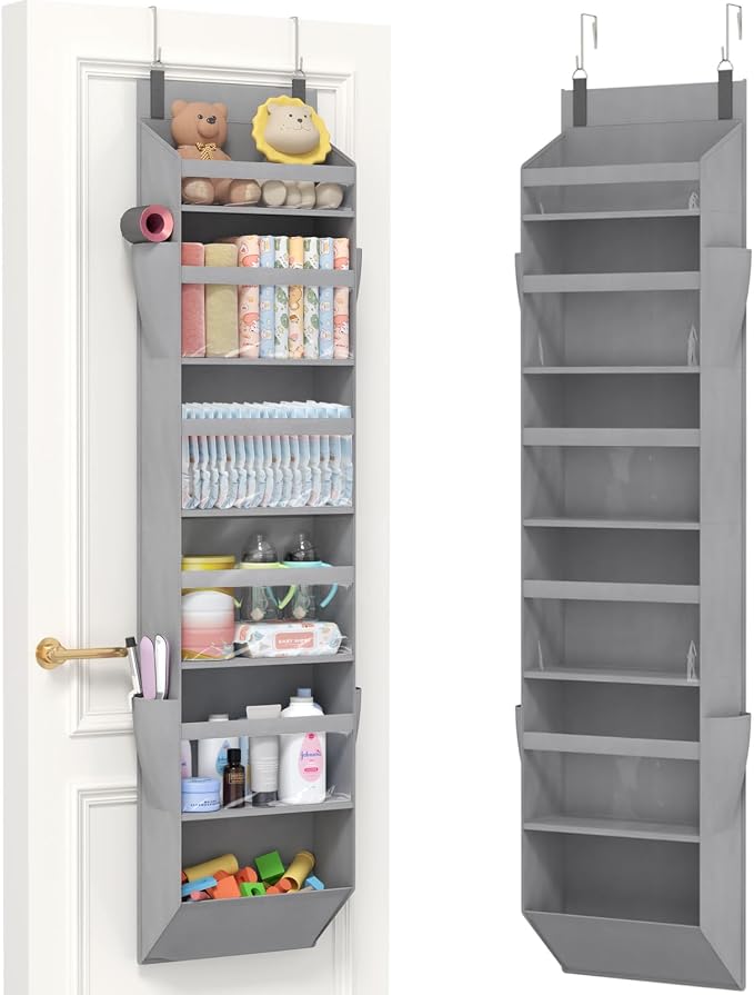 Lifewit 1 Pack Over the Door Organizer, 6 Section Clear Window Hanging Storage by Lifewit