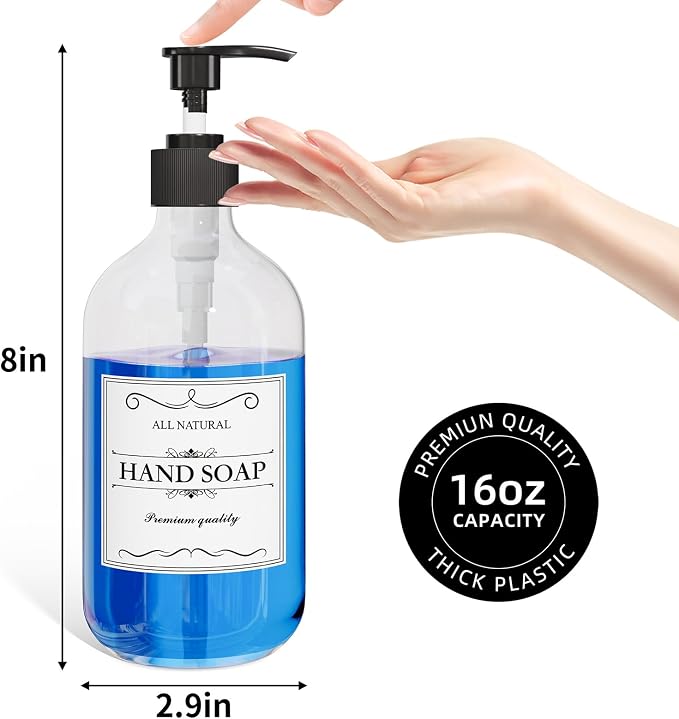 2PCS Clear Dish Soap Dispenser for Kitchen - Image 6