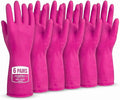 ForPro Natural Rubber Gloves, 6 Pairs Reusable Multi-Purpose Household Cleaning by ForProProfessionalCollection
