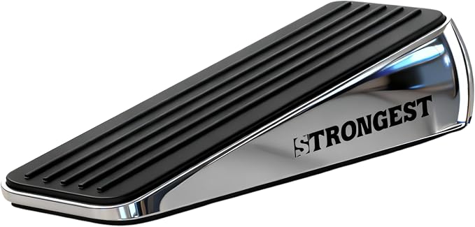 Stoppers for Bottom of Door – Heavy Duty Metal Rubber Door Stopper, Non-Slip by STRONGESTHOME