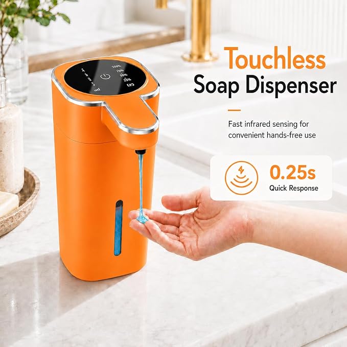 Automatic Liquid Soap Dispenser Touchless, USB Rechargeable | 14.2 oz Hand Soap - Image 2
