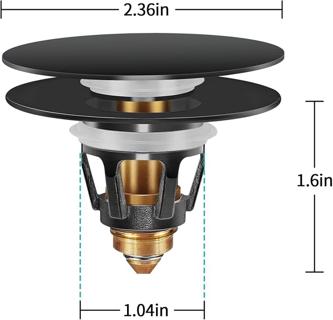 Universal Bathroom Sink Stopper - Image 3