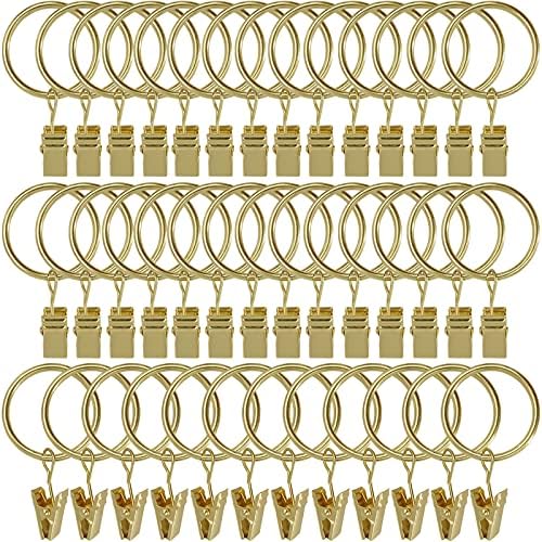 LLPJS 40 Pack Curtain Rings by LLPJSCurtainRingsClipHooks