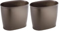 iDesign Slim Plastic Bathroom Trash Can, Small Garbage Bin by iDesign