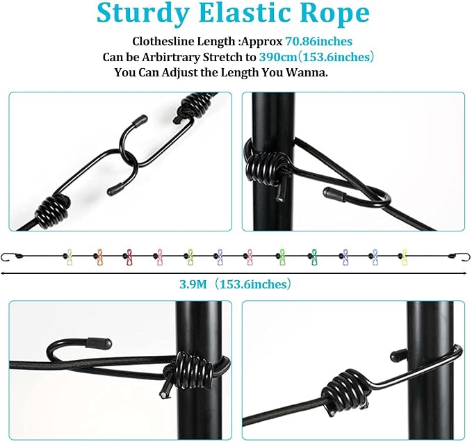 Travel Clothesline, Retractable Clothesline Camping Washing Line - Image 3