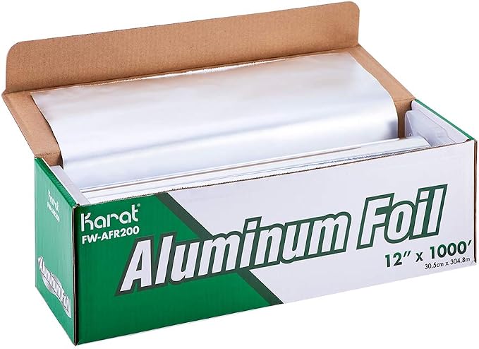 Karat FW-AFR200 12"x 1000' Standard Aluminum Foil Roll, by Karat