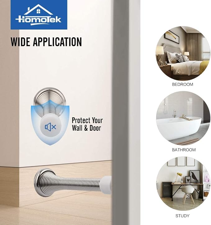 HOMOTEK 50 Pack Spring Door Stopper - Image 3