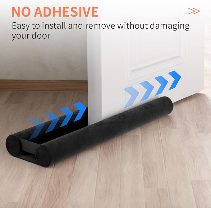BKSAI Door Draft Stopper for Doors 29-35" No Adhesive Draft Stopper for Bottom - Image 5