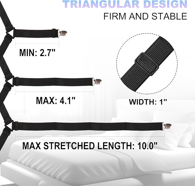 Fitted Bed Sheet Straps: Sheet Holder Suspenders - Image 6