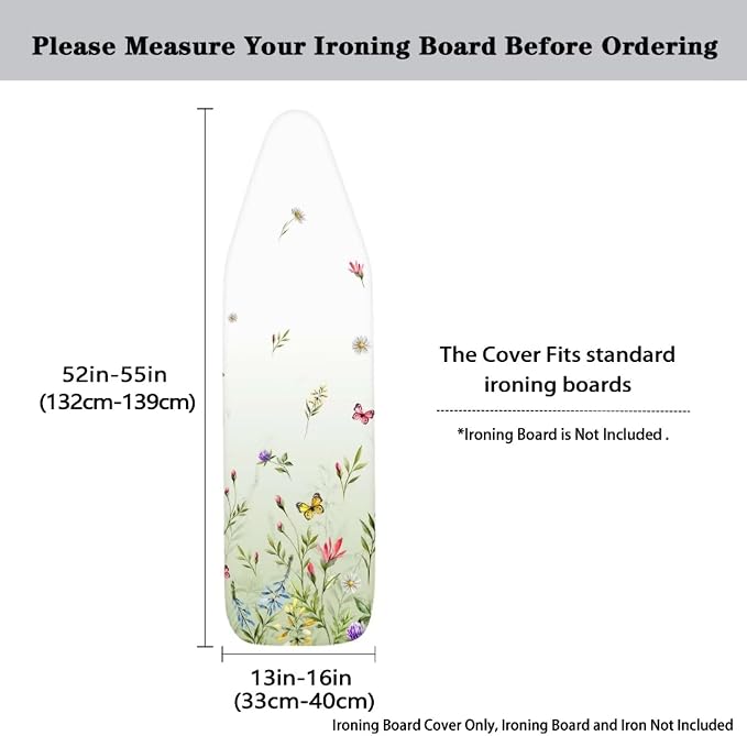 Fashion Ironing Board Covers Standard Size 15x54, Stain Resistant, Snug Fit - Image 3