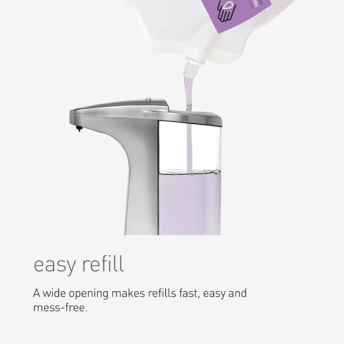simplehuman 8 oz. Touch-Free Sensor Liquid Soap Pump Dispenser - Image 3