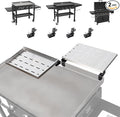 Utheer 2-Pack Griddle Warming Rack for Blackstone 36" Griddles, Stainless Steel Flat Top Grill Accessories | Reversible Rack Adds Prep Space, Foldable Clip-On Design Expands Cooking & Holding Area