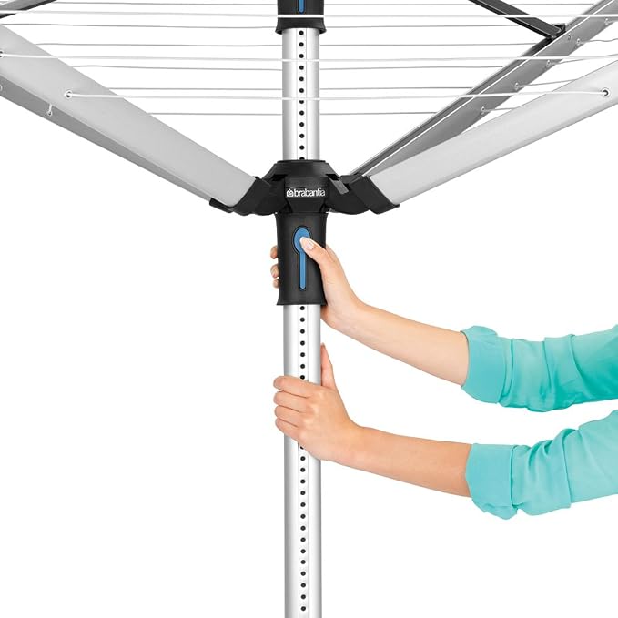 Brabantia Lift-O-Matic Advance Outdoor 4 Arm Clothesline Height Adjustable - Image 2