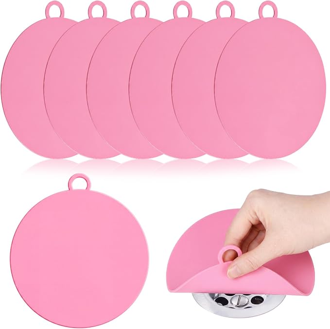 6 Pack Drain Covers for Bugs, 6 X 6 Inch, Anti Odor and Cockroach, Kitchen by Yinkin