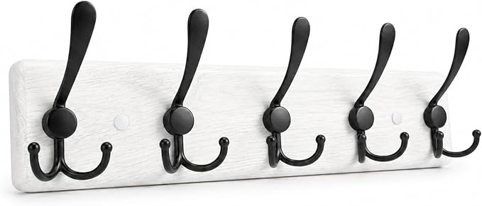 Solid Oak Wooden Coat Rack Wall Mount by versawood