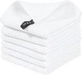 Homaxy 100% Cotton Waffle Weave Kitchen Dish Cloths 6-Pack, Ultra Soft by Homaxy