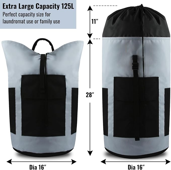 JOINPRO Laundry Bag Backpack, 125L Extra Large Laundry Backpack - Image 2