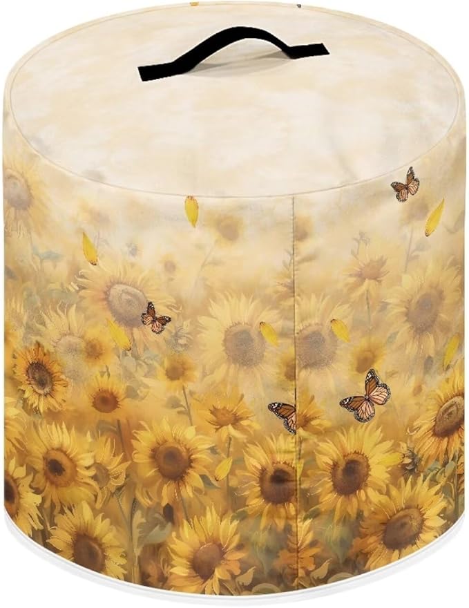 Sunflower Pressure Cooker Cover Instant Pot Accessories Instant Pot Kitchen Appliance Dust Cover with Pockets for Rice Cooker Air Fryer Slow Cooker Dust Covers for Kitchen Size L