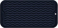 Silicone Dish Drying Mat, Non-Slip Easy Clean Sink Mat, Dark Blue, Large by MODENGKONGJIAN