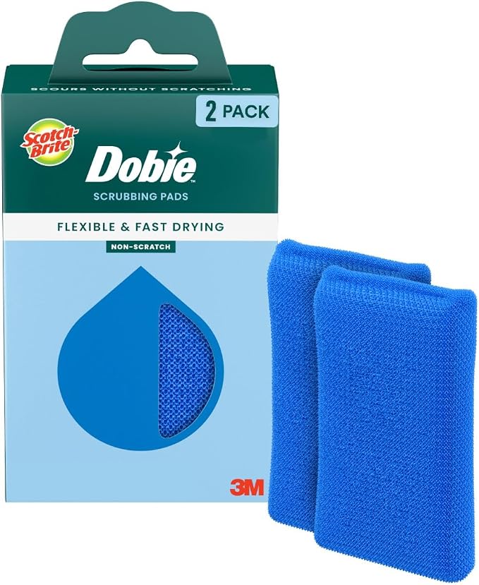 Scotch-Brite Blooms Dobie Scrubbing Pad, 2 Pack | Non-Scratch Kitchen Sponge by Unknown
