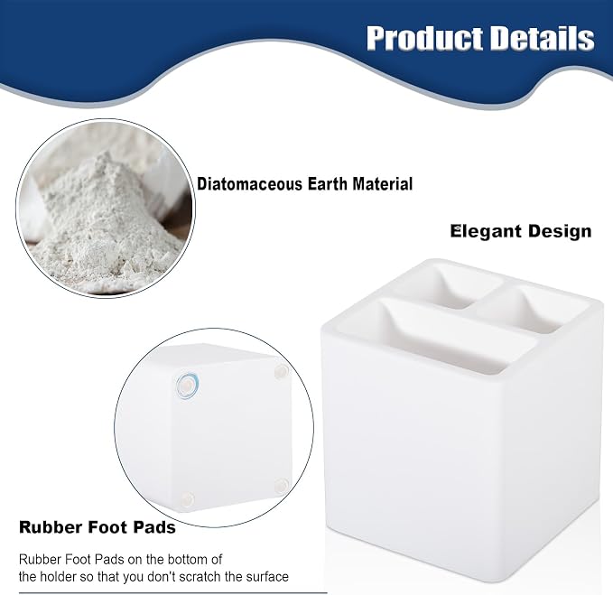 Diatomite Toothbrush Holders Tooth Brush Organizer - Image 4