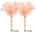 Ostrich Feather Duster 12 Inch Handheld Duster Supplies, Wooden Handle Feather by MehelloFeather