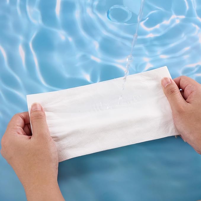 400 Pack Disposable Paper Napkins, Soft Bathroom Napkins Guest Disposable - Image 5