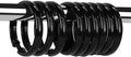 Black Shower Curtain Hooks Rings, Plastic Shower Curtain Hooks by Qulable