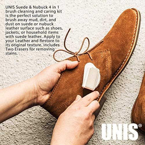 Suede & Nubuck Leather 4 Way Cleaning Caring Brush Shoe & Boots Cleaner - Image 4