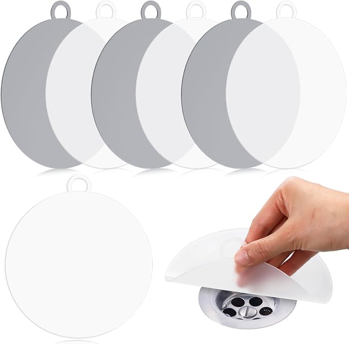 6 Pack Drain Covers for Bugs, 6 X 6 Inch, Anti Odor and Cockroach, Kitchen by Yinkin
