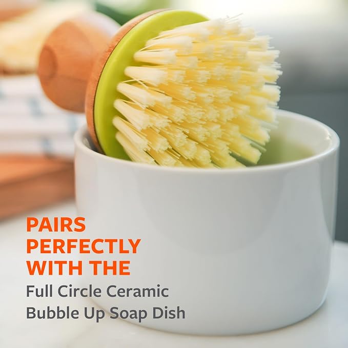 Full Circle Bubbly Palm Brush, Dish Scrub Brush - Image 5
