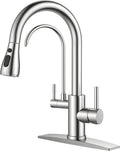 FORIOUS Kitchen Faucet with Purified Water, 2 Handle, Brushed Nickel | by FORIOUS