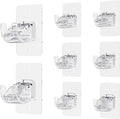 CIEMGNZOC 8PCS No Drill Curtain Rod Brackets, Self-Adhesive Curtain Rods No by CIEMGNZOC
