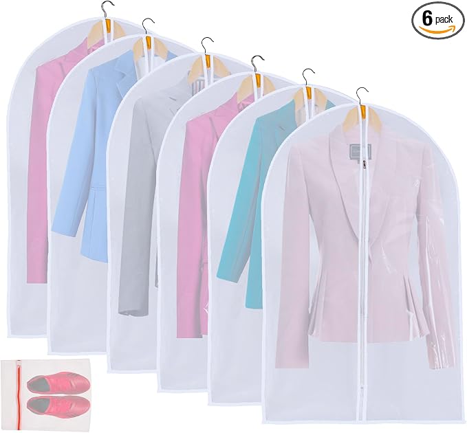MsKitchen 6 Pack Shirt Garment Bags by MsKitchen