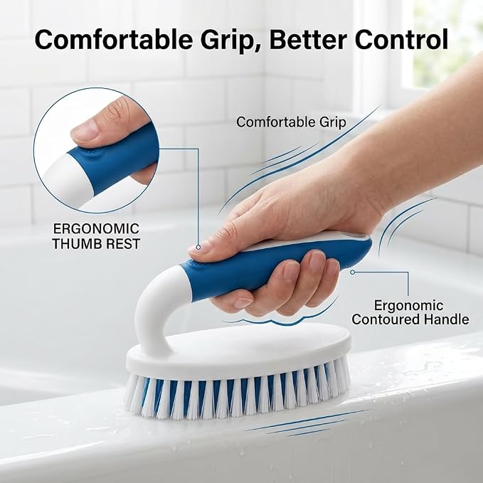 Scrub Brush, 2 Pack Household Cleaning Brushes - Image 5