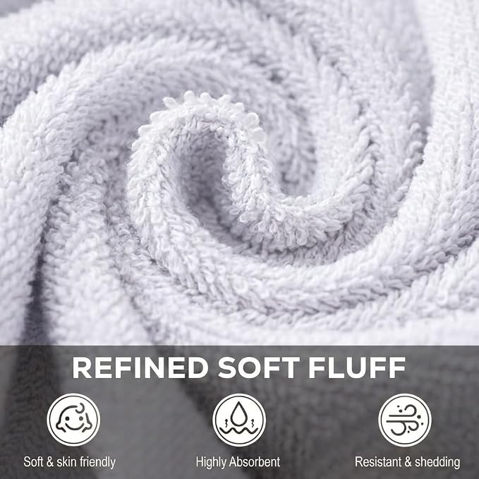 Utopia Towels 12 Pack 100% Cotton Washcloths Set, Soft Feel Fingertip Towels - Image 3