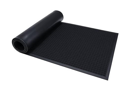 Guardian WaterGuard Indoor/Outdoor Wiper Scraper Floor Mat, Rubber/Nylon, 3'x16', Charcoal