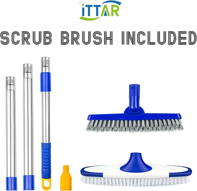 Grout & Scrub Brush Combo, Floor Scrubber - Image 4