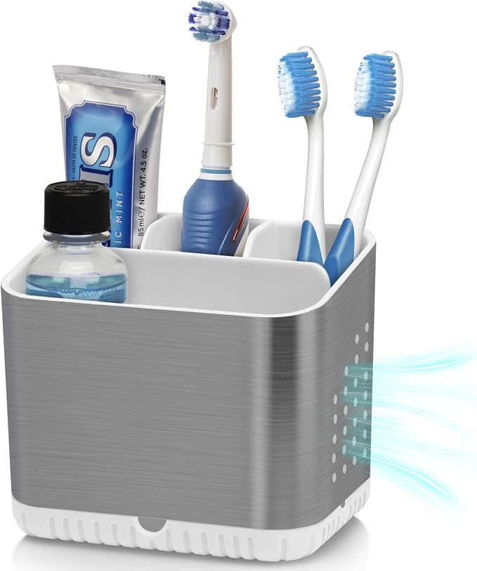 Toothbrush Holders for Bathrooms, Toothbrush Organizer | Easy To Clean by PARKMANI