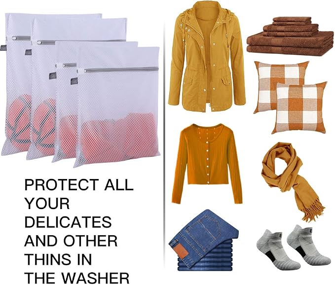 Mesh Laundry Bags for Delicates, Garment Bag for Washing Machine - Image 3