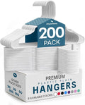 Utopia Home Plastic Hangers 200 Pack – Space Saving Clothes Hanger White | by UTOPIAHOME