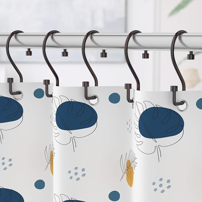 Goowin Shower Curtain Hooks, Rustproof Bronze Shower Curtain Hooks Rust Proof - Image 4