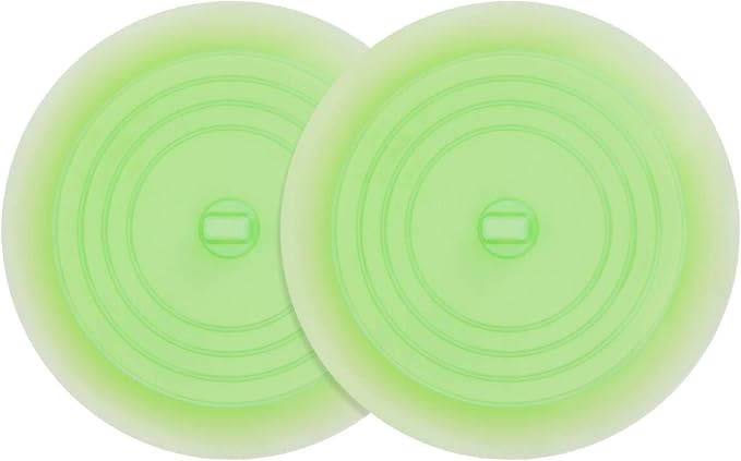 tifanso 2PCS 6" Silicone Bathtub Drain Stopper & Hair Catcher by tifanso