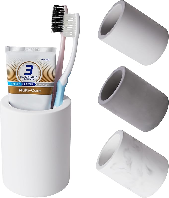 Drying Stone Toothbrush Holder, Diatomite Toothbrush Holders by Amviner