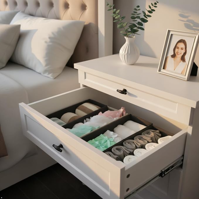 Bructhun Sock Drawer Organizer 6 Pack - Image 8
