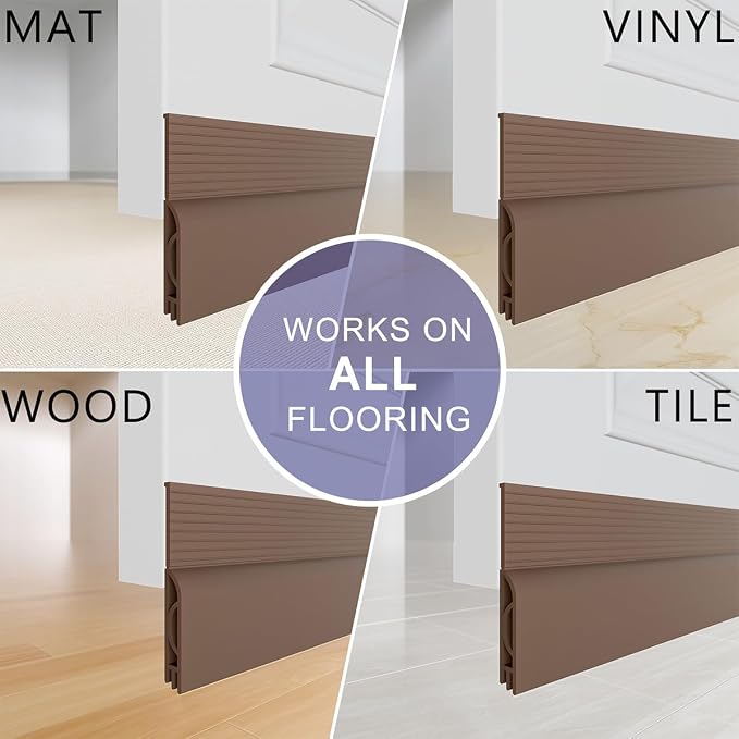 Door Draft Stopper, Adjustable Door Sweep - Image 9