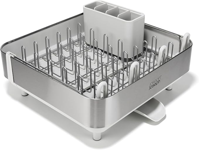 Joseph Joseph Extend Steel Plus Extendable Dish Rack Steel, Small to Large Dish - Image 2