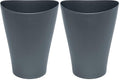 Rubbermaid Trash Can, 2.25 Gallon, Gunmetal Blue | Pack of 2 | Bathroom | Vanity by Unknown