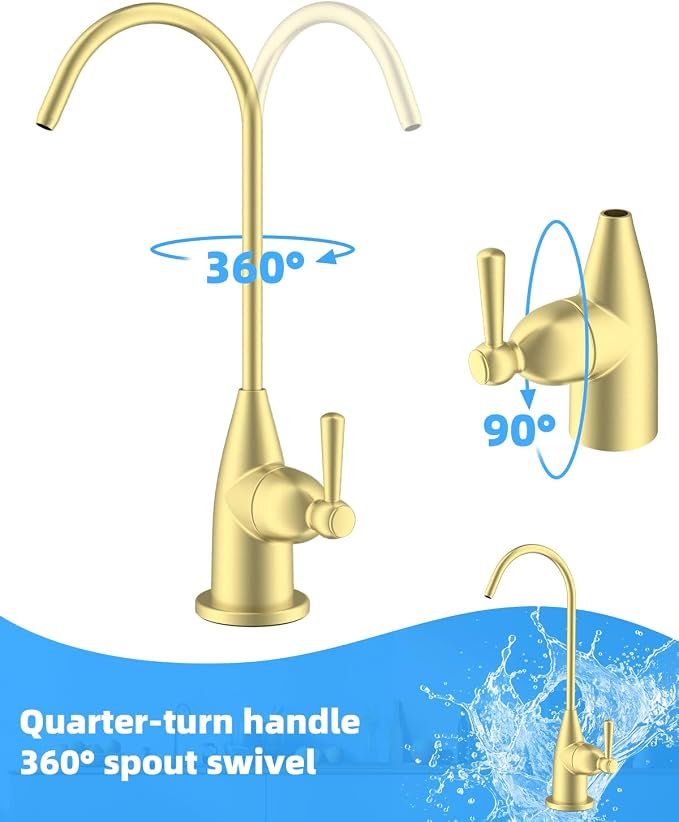 Hibbent Drinking Water Faucet for Bar and Kitchen Sink, Stainless Steel Reverse - Image 5